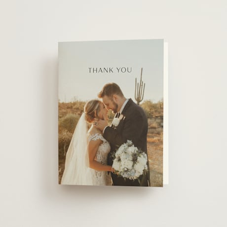 Folded Wedding Thank You Cards