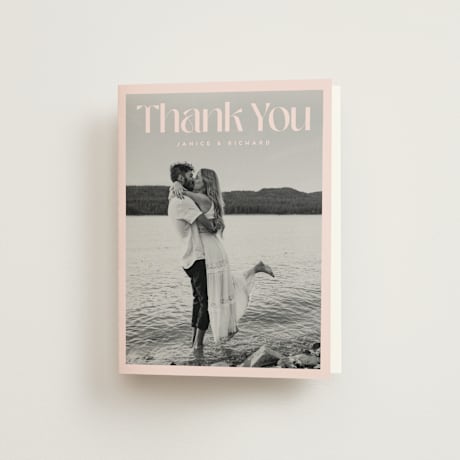 Folded Wedding Thank You Cards
