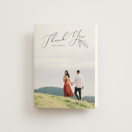 Folded Wedding Thank You Cards