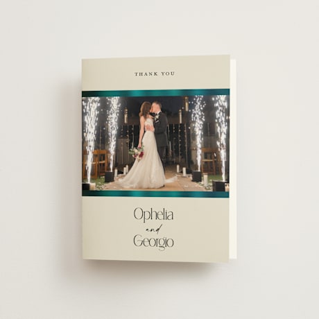 Folded Wedding Thank You Cards