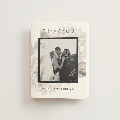 Folded Wedding Thank You Cards