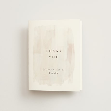 Folded Wedding Thank You Cards