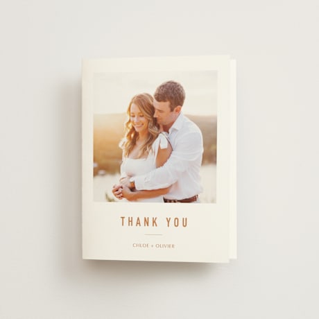 Folded Wedding Thank You Cards