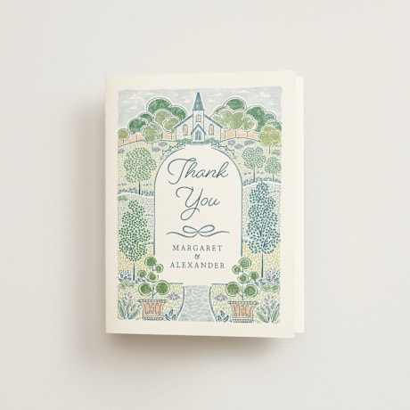 Folded Wedding Thank You Cards