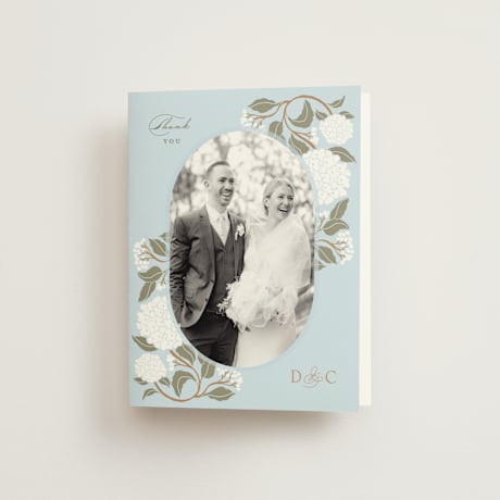 Folded Wedding Thank You Cards