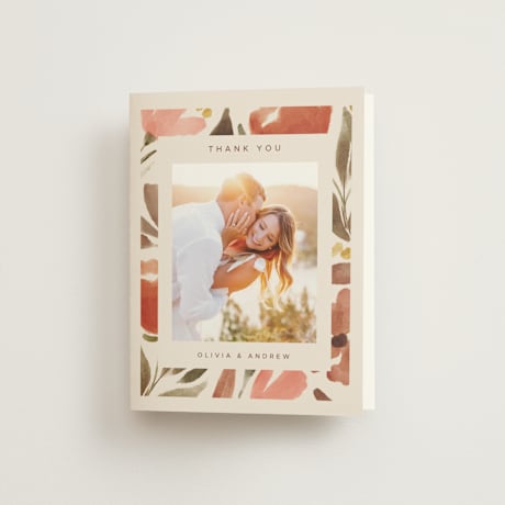 Folded Wedding Thank You Cards