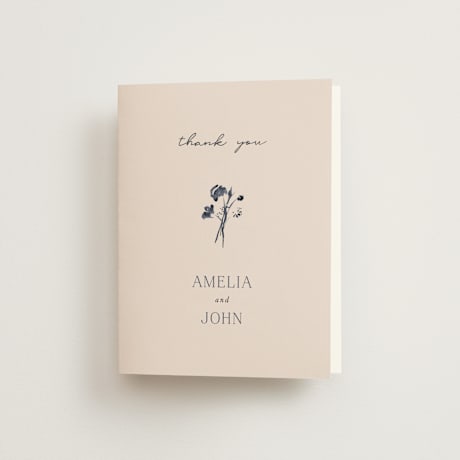 Folded Wedding Thank You Cards