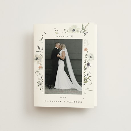 Folded Wedding Thank You Cards