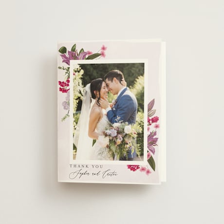 Folded Wedding Thank You Cards