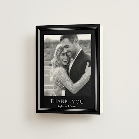 Folded Wedding Thank You Cards