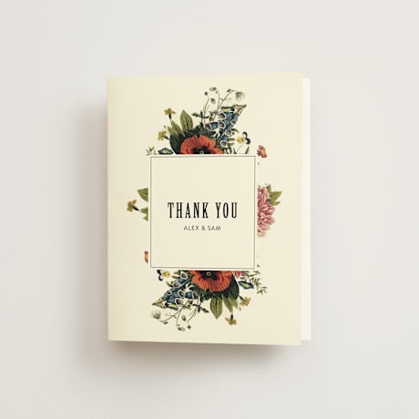 Folded Wedding Thank You Cards
