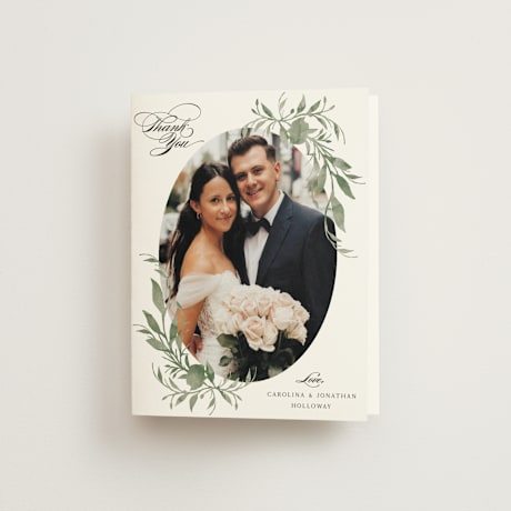 Folded Wedding Thank You Cards