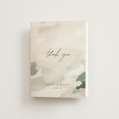 Folded Wedding Thank You Cards