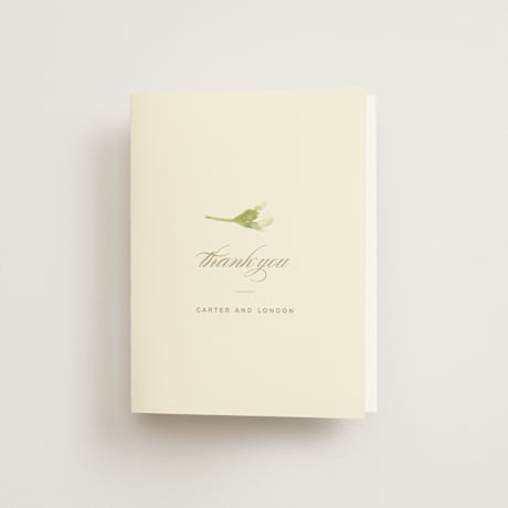 Folded Wedding Thank You Cards