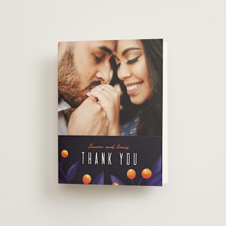 Folded Wedding Thank You Cards