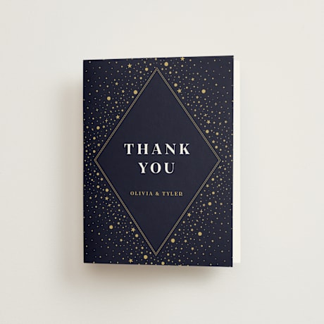 Folded Wedding Thank You Cards