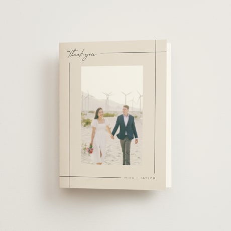 Folded Wedding Thank You Cards