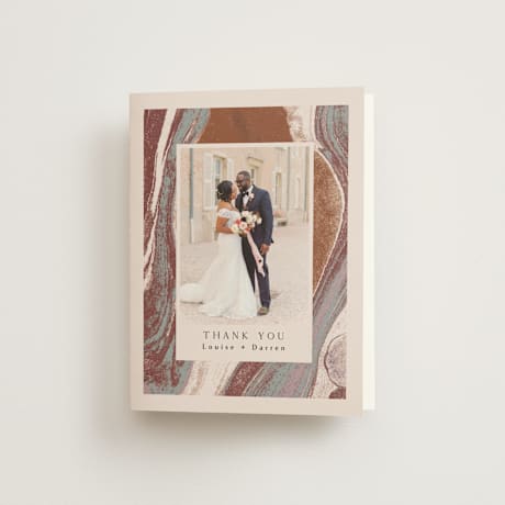 Folded Wedding Thank You Cards