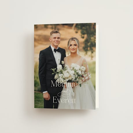 Folded Wedding Thank You Cards