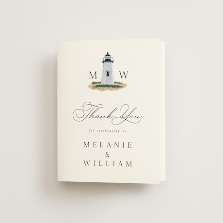 Folded Wedding Thank You Cards