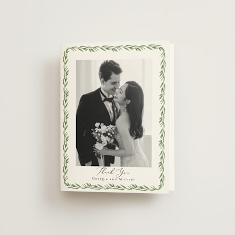 Folded Wedding Thank You Cards