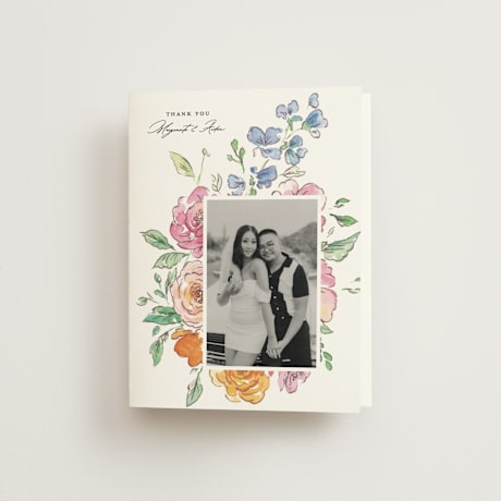 Folded Wedding Thank You Cards