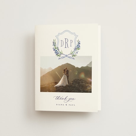 Folded Wedding Thank You Cards