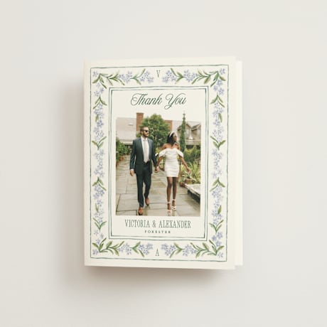 Folded Wedding Thank You Cards