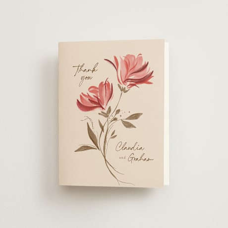 Folded Wedding Thank You Cards