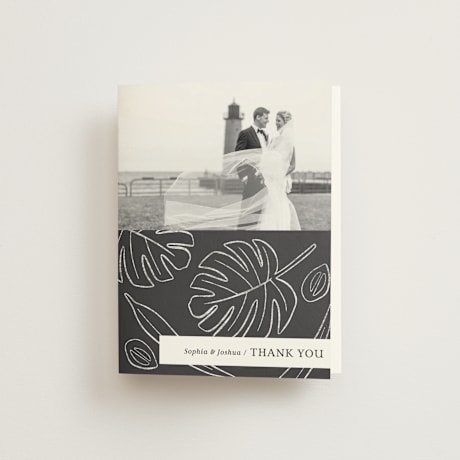 Folded Wedding Thank You Cards