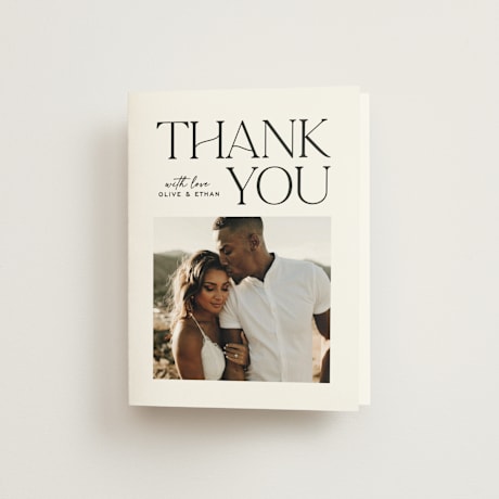 Folded Wedding Thank You Cards
