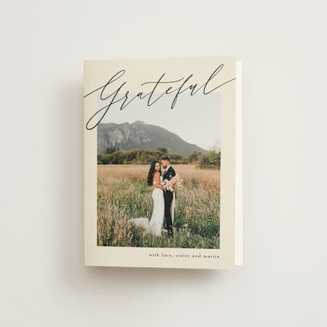 Folded Wedding Thank You Cards