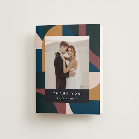 Folded Wedding Thank You Cards