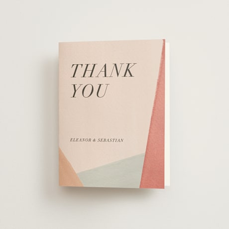 Folded Wedding Thank You Cards
