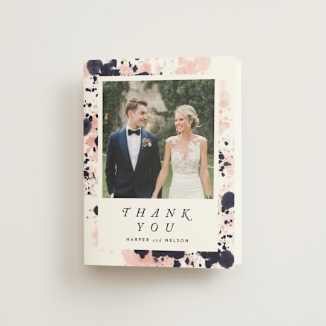 Folded Wedding Thank You Cards