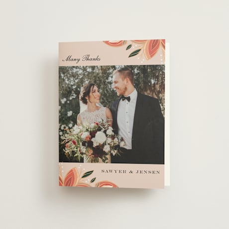 Folded Wedding Thank You Cards