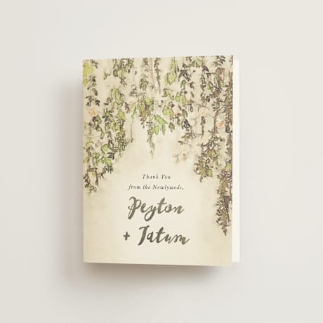 Folded Wedding Thank You Cards