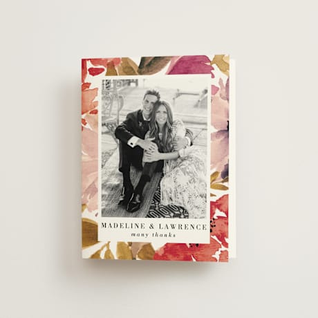 Folded Wedding Thank You Cards