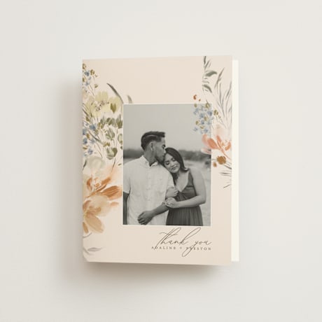 Folded Wedding Thank You Cards