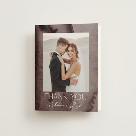 Folded Wedding Thank You Cards