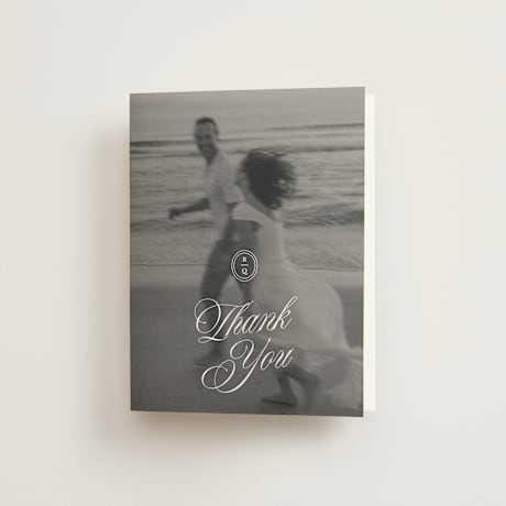 Folded Wedding Thank You Cards