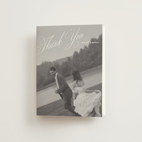 Folded Wedding Thank You Cards