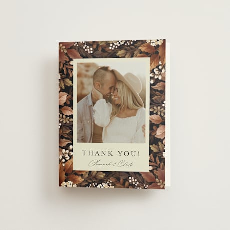 Folded Wedding Thank You Cards