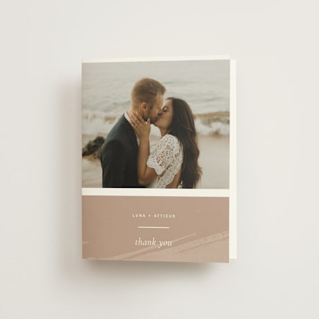 Folded Wedding Thank You Cards