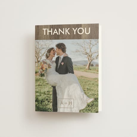 Folded Wedding Thank You Cards