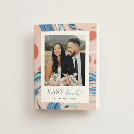 Folded Wedding Thank You Cards