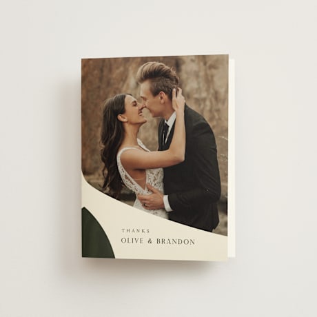 Folded Wedding Thank You Cards