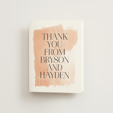 Folded Wedding Thank You Cards