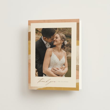 Folded Wedding Thank You Cards