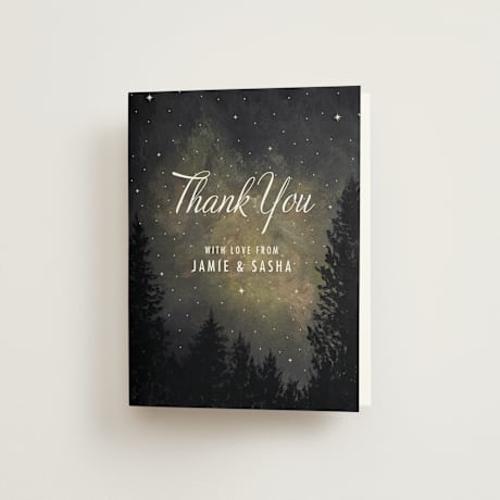 Folded Wedding Thank You Cards